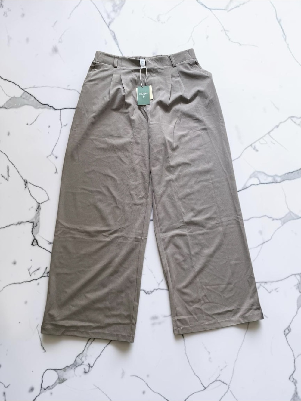 Halara Flex™ High Waisted Pocket Wide Leg Waffle Work Pants